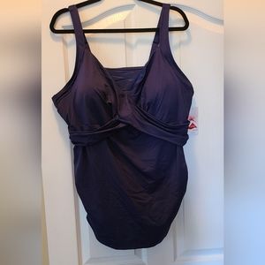 Lands End Tankini Top, NWT, Size 24